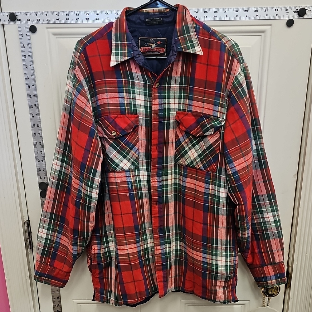 Classic, Winter, Work, Plaid, Shirt, Jacket, Quilted, Lightweight, Men’s, Farm